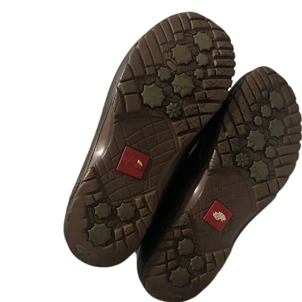 The North Face Shellista II Mid Calf Waterproof Snow Boots 9 Brown Cable Knit